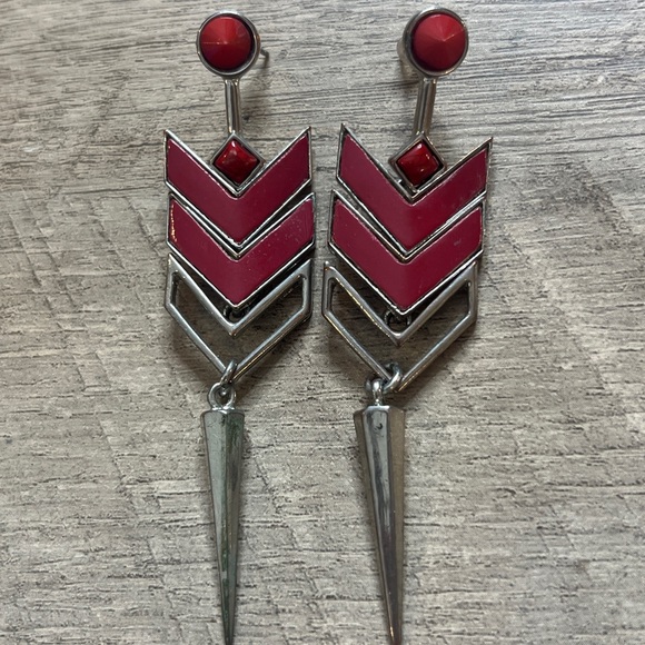 geometric drop earrings - Picture 1 of 1